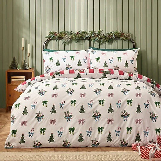 CHRISTMAS STRIPE DUVET SET