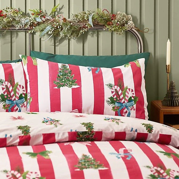 CHRISTMAS STRIPE DUVET SET