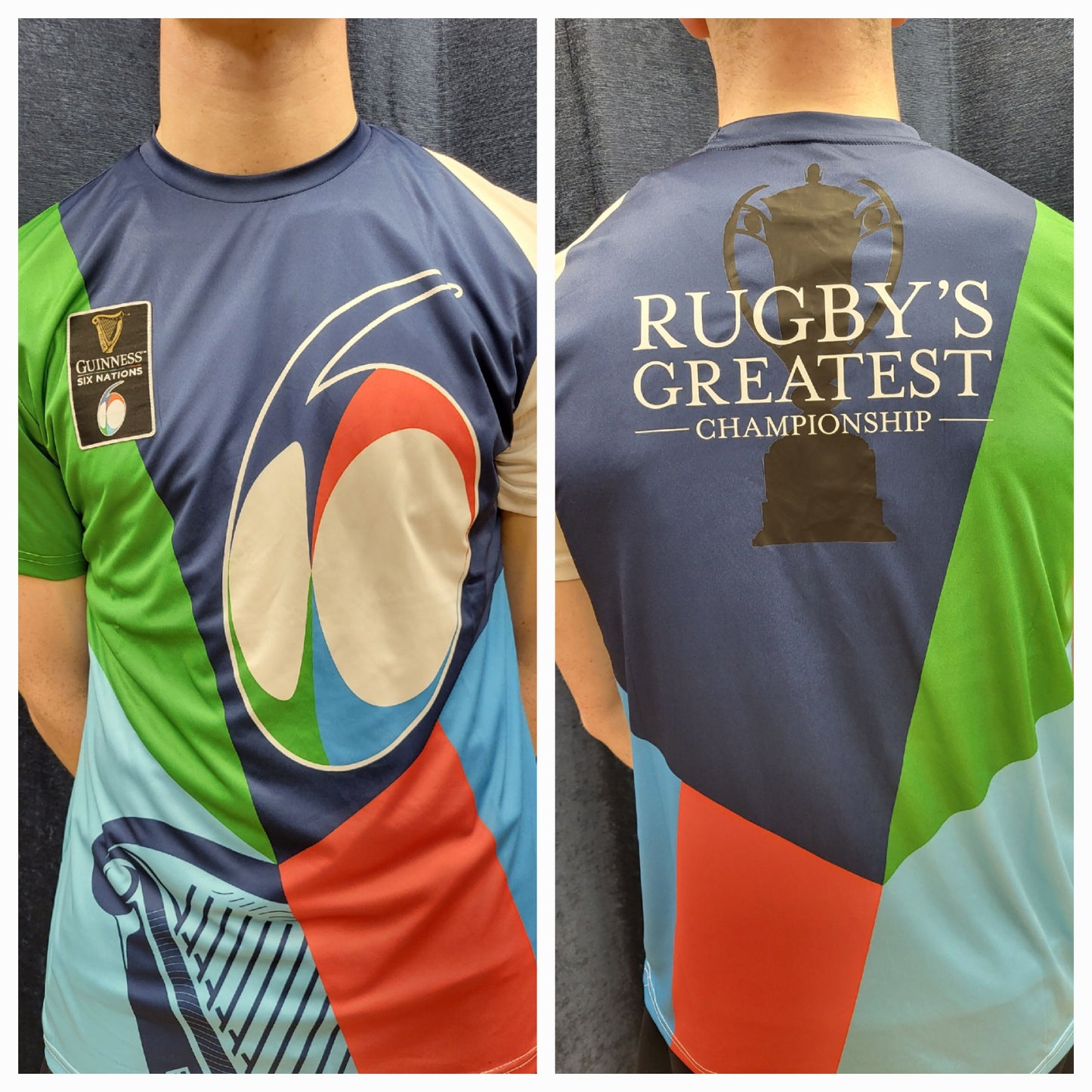 6 NATIONS MULTI COLOURED JERSEY