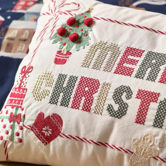 MERRY CHRISTMAS FILLED CUSHION 30X50CM