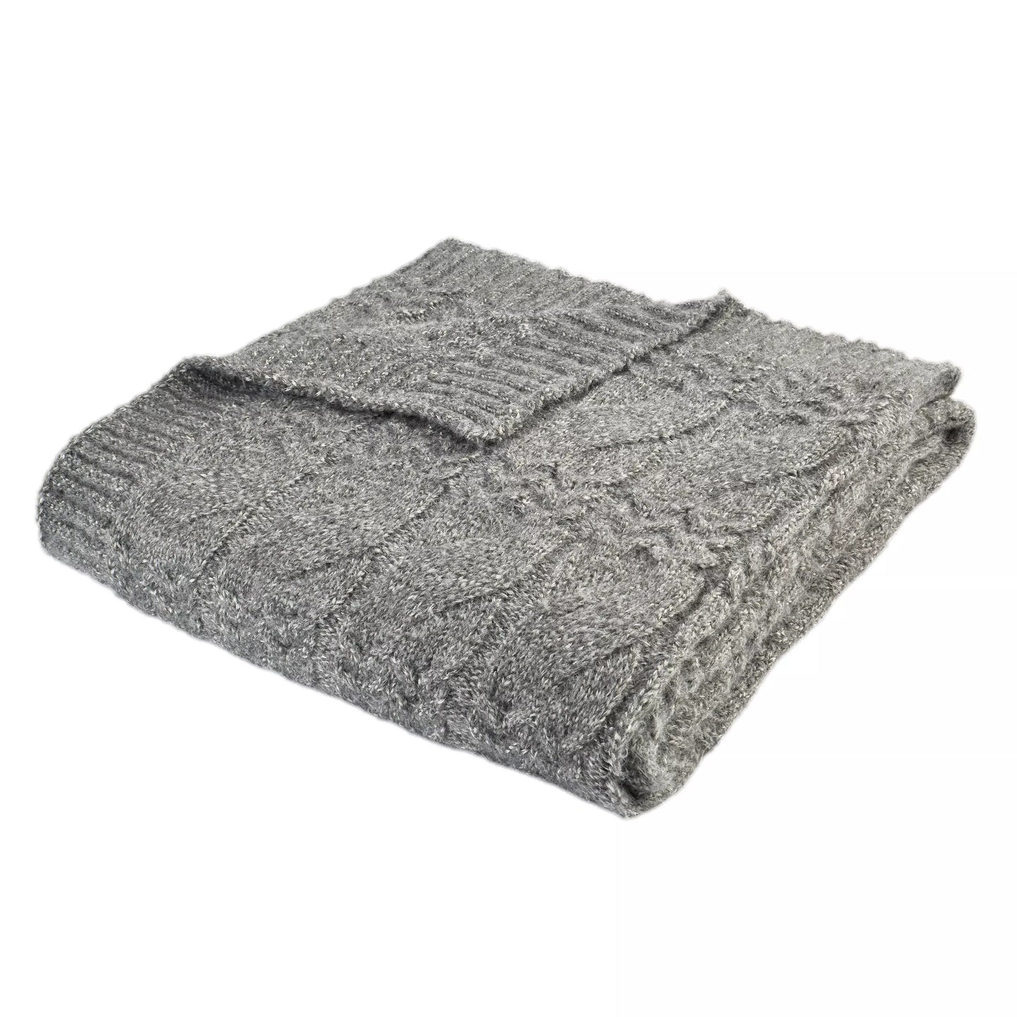 CABLE KNIT THROW 150X200