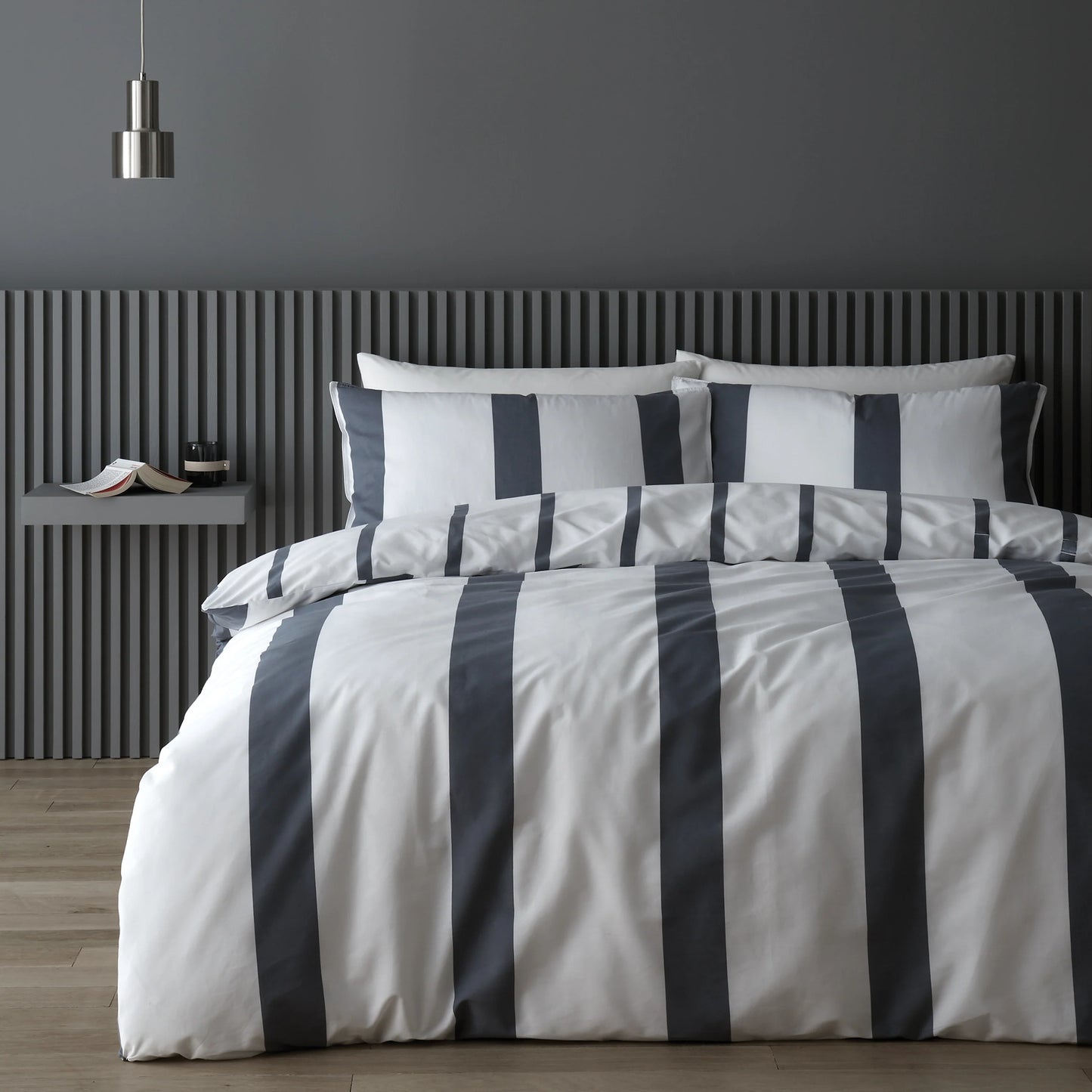 TERENCE CONRAN SEBASTIAN GREY DUVET SET