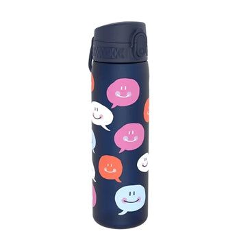 ION8 SLIM WATER BOTTLE TEXT BUBBLES 500ML