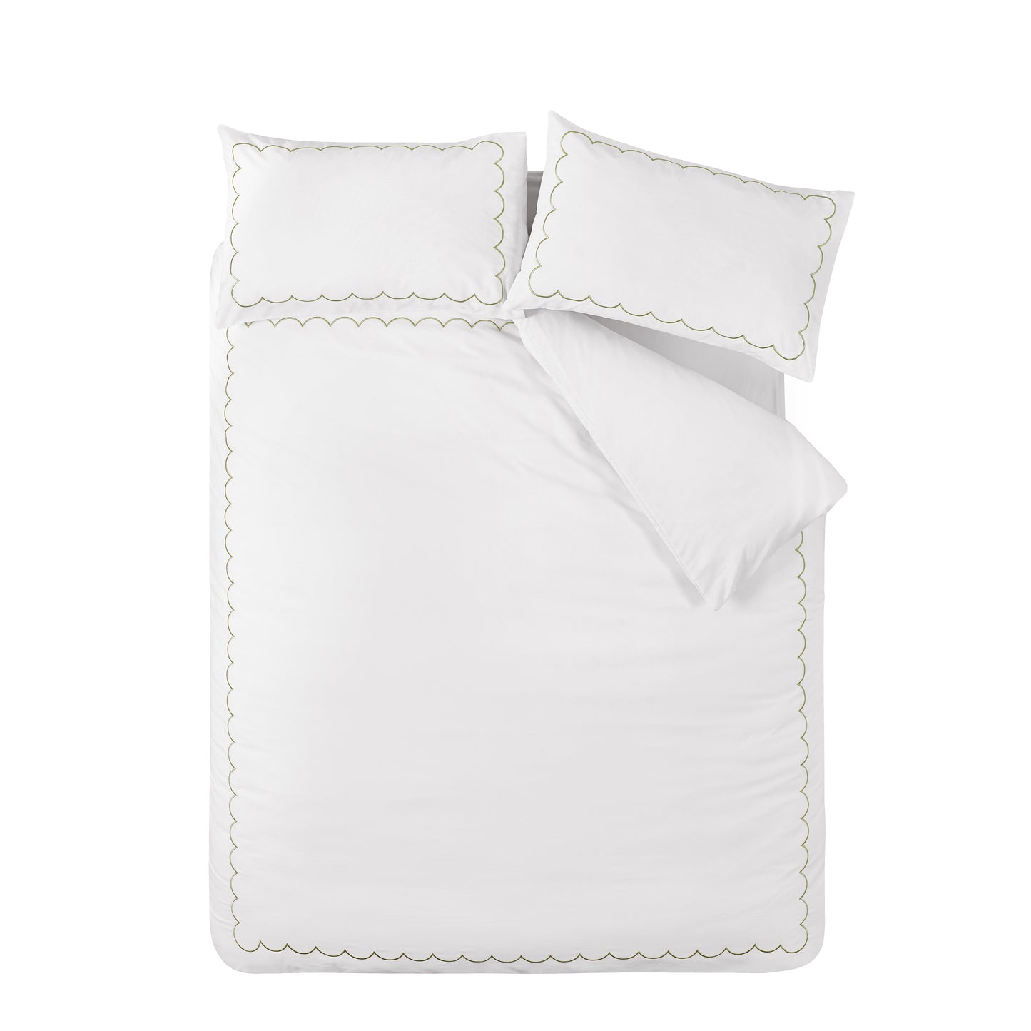 SCALLOP BORDER DUVET SET