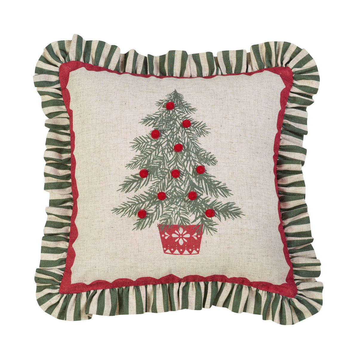 FILLED CHRISTMAS TREE CUSHION