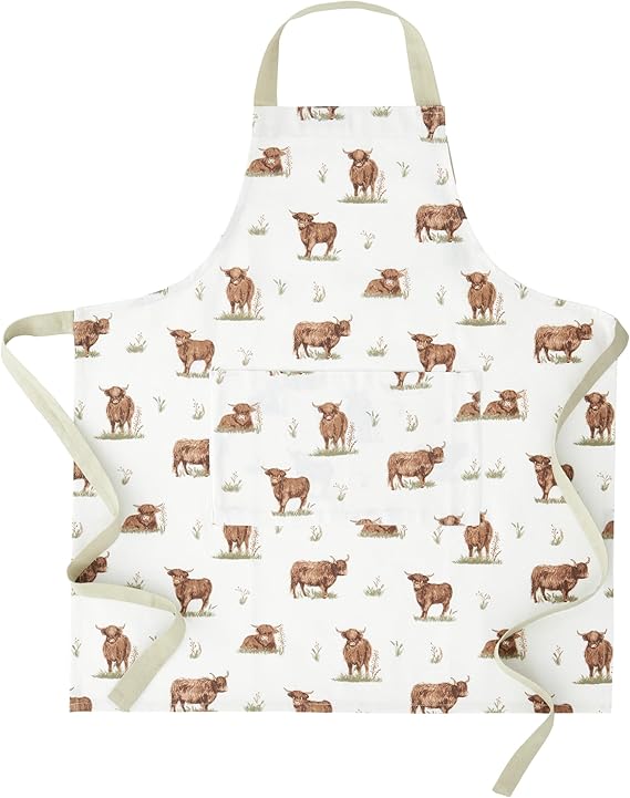 ANGUS HIGHLAND COW APRON