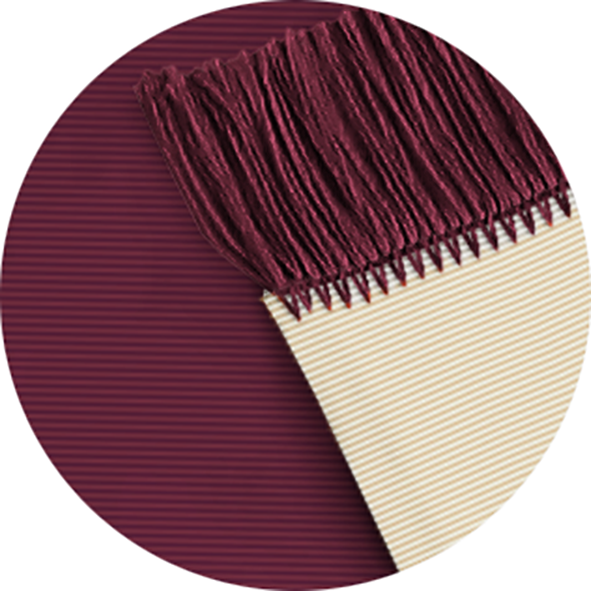 BIEDERLACK PLAIN BURNT RED