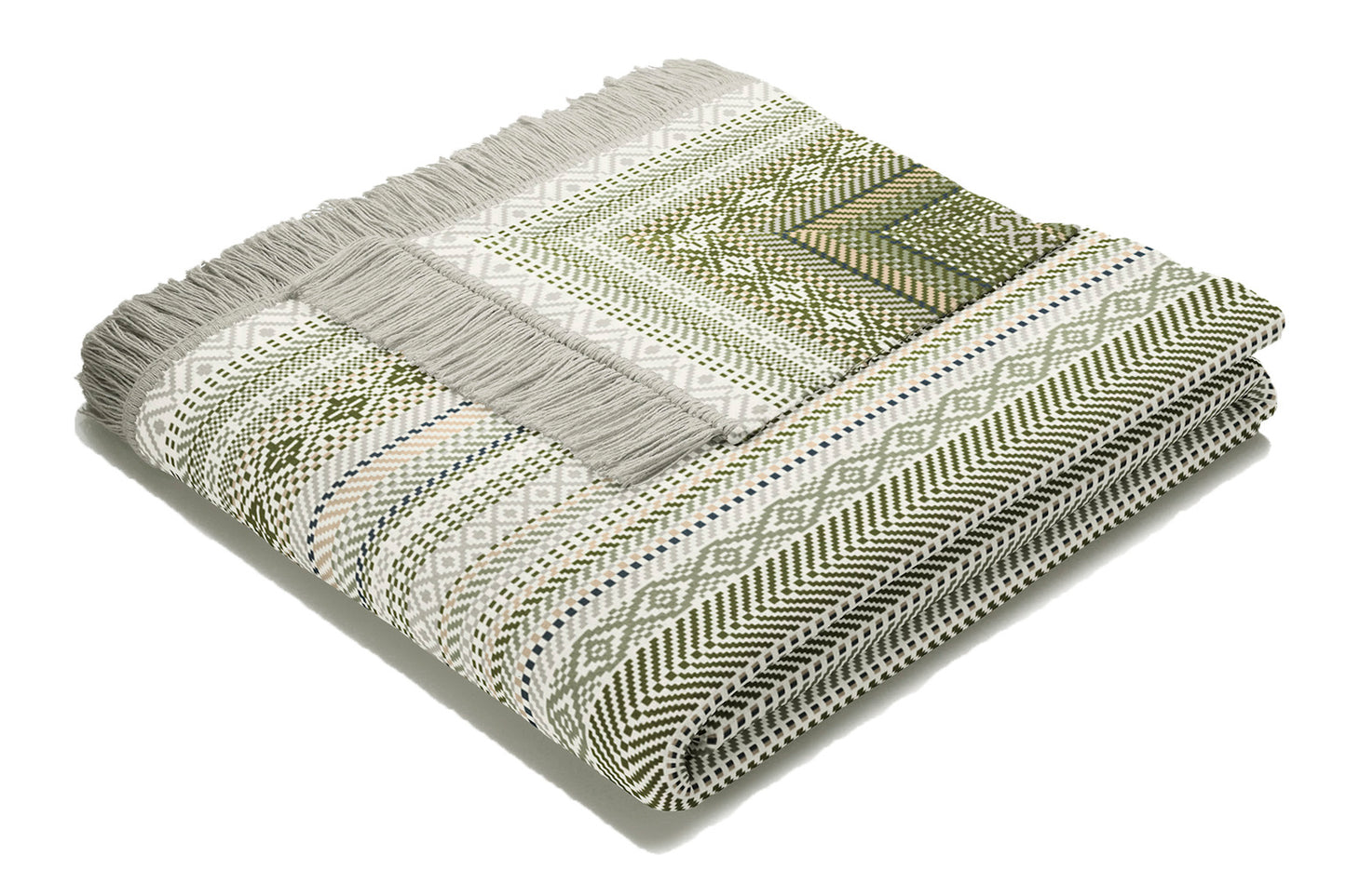 COTTON RICH KIAN STRIPE BIEDERLACK GREEN