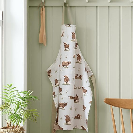ANGUS HIGHLAND COW APRON