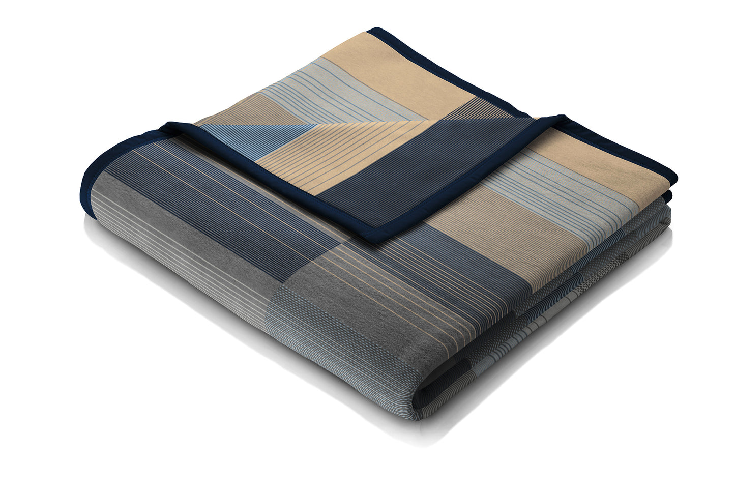 OMBRE ABSTRACT BLOCKS BLUE BLANKET 140X180