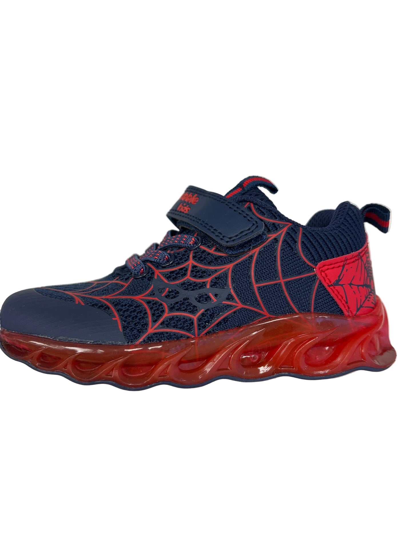 BUBBLE KIDS SPIDERMAN LIGHT UP SHOES