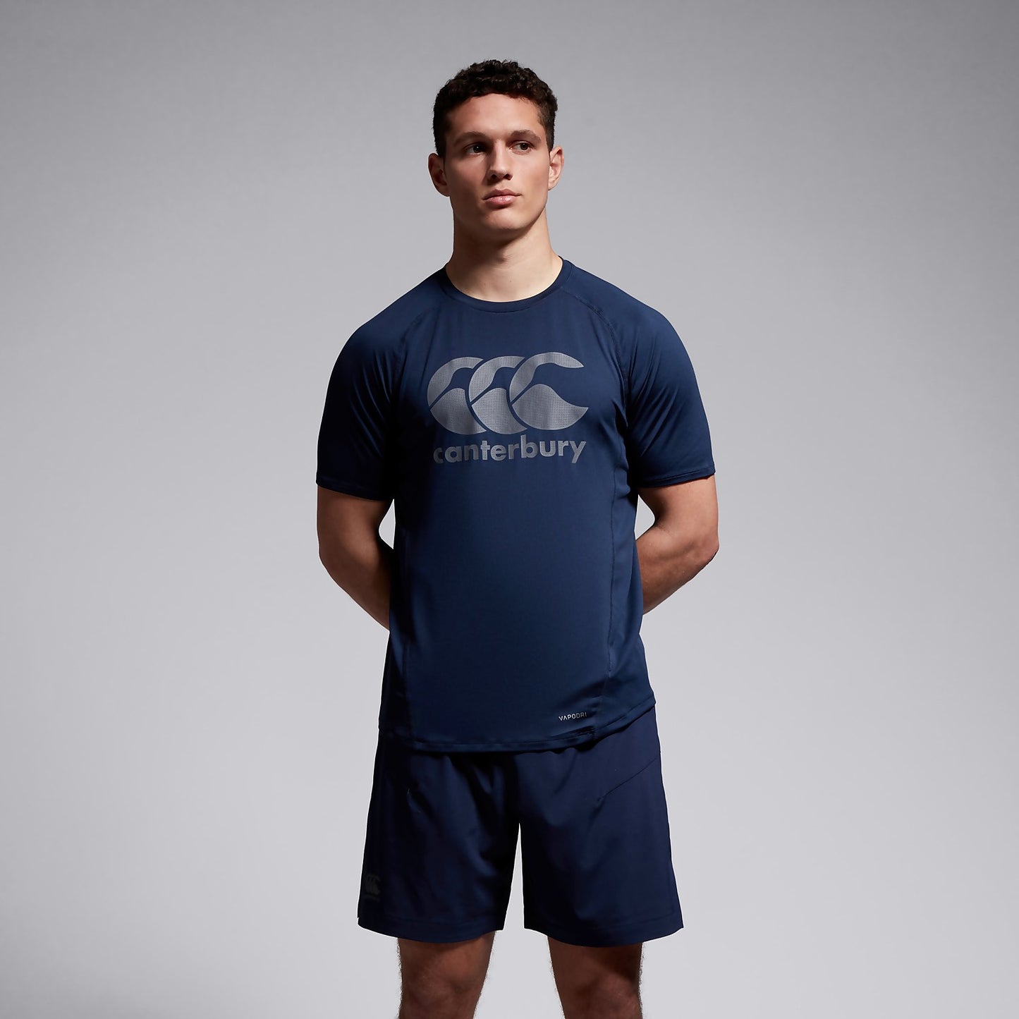 CANTERBURY LARGE LOGO SUPERLIGHT TEE NAVY