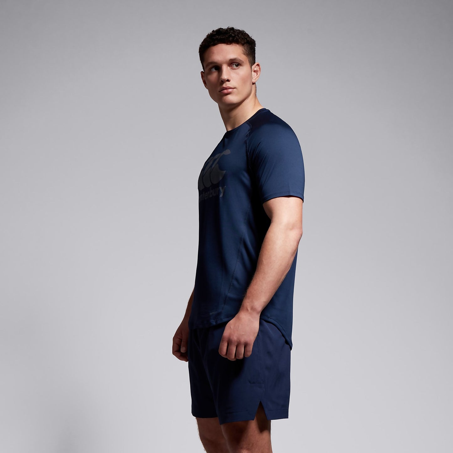 CANTERBURY LARGE LOGO SUPERLIGHT TEE NAVY
