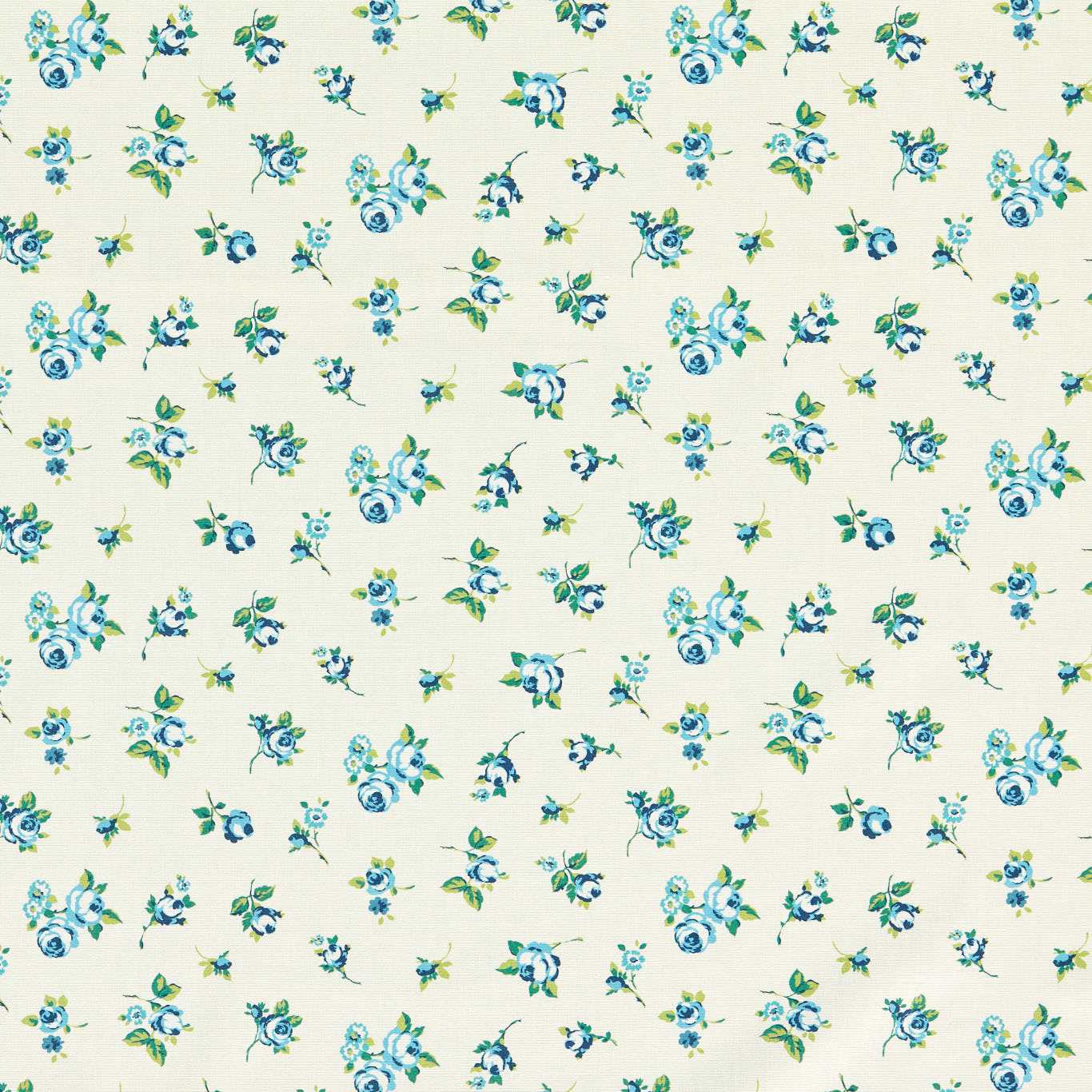 ROSEBUD COBALT MATT OIL CLOTH