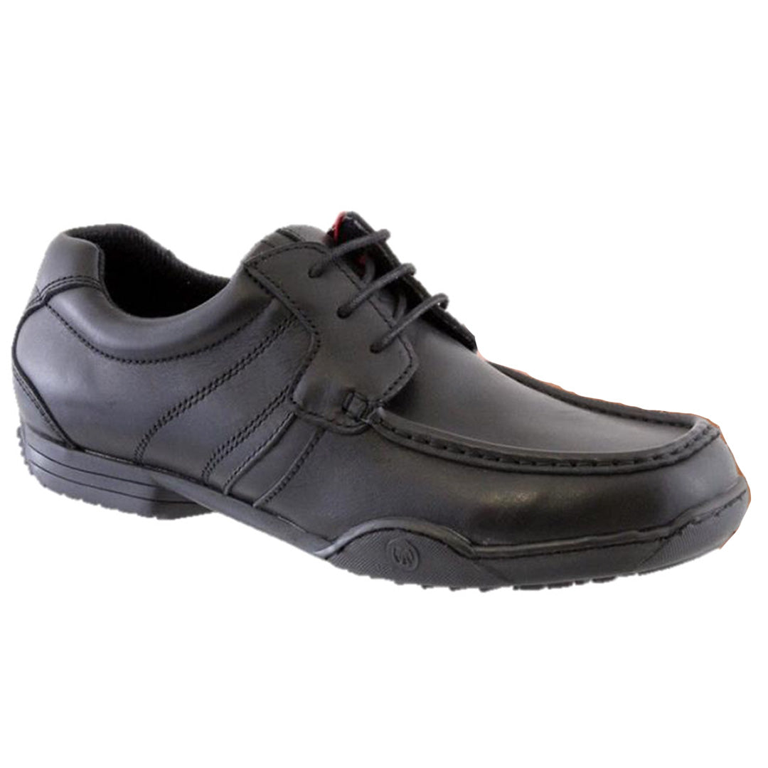 BLACK LEATHER SHOE FOYNE