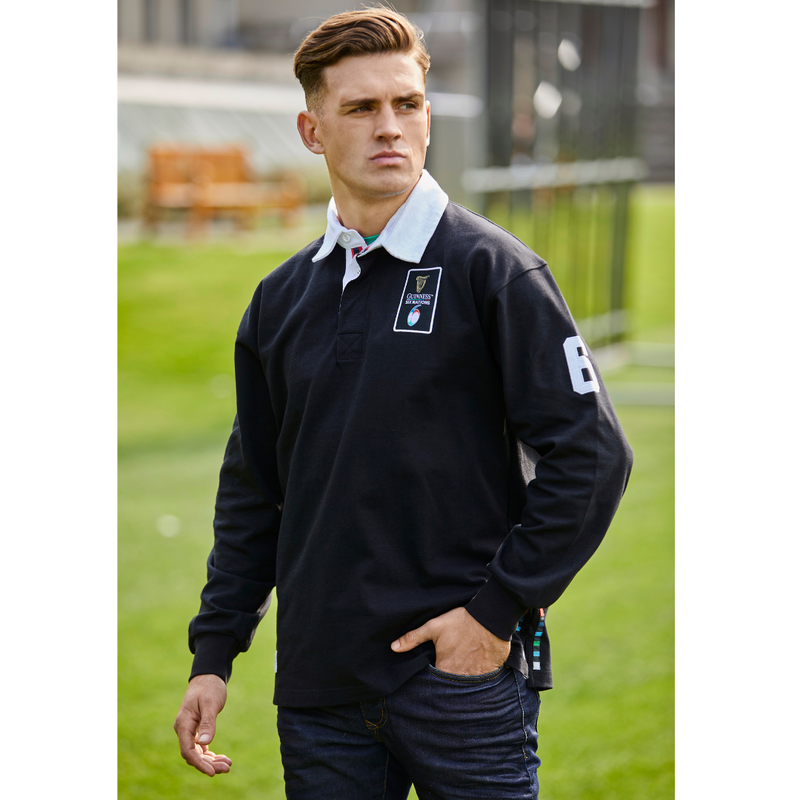 6 NATIONS BLACK GUINNESS LONG SLEEVE TOP
