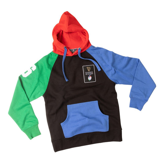 6 NATIONS COLOUR BLOCK HOODIE