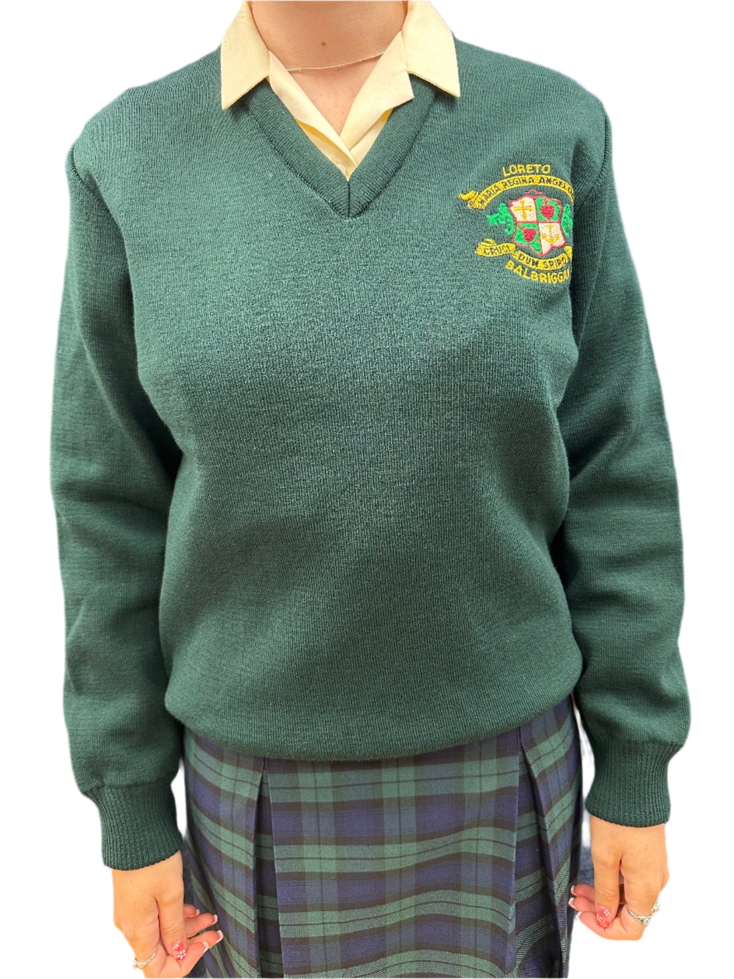 LORETO BALBRIGGAN VNECK JUNIOR KNITWEAR