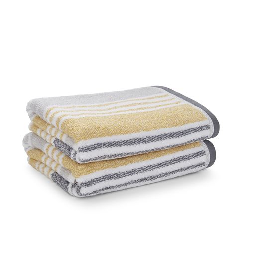 KELSO STRIPE TOWEL OCHRE