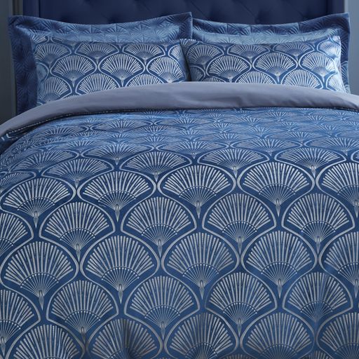 CATHERINE LANSFIELD ART DECO PEARL DUVET SET