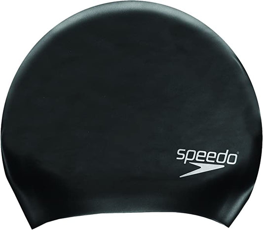 LONG HAIR CAP BLACK SPEEDO