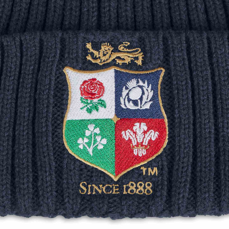 ADULT UNISEX LIONS BEANIE NAVY