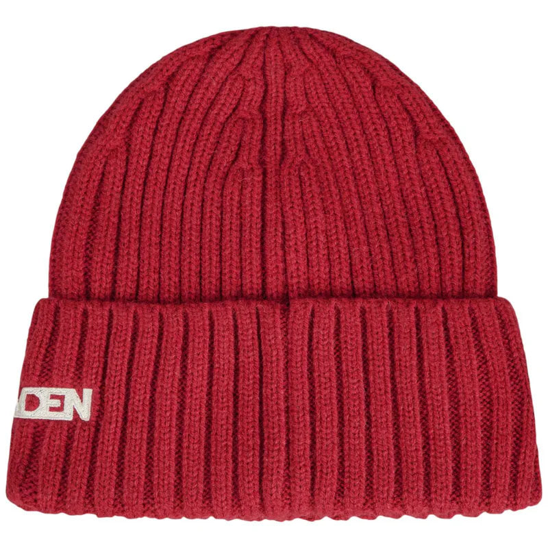 LIONS FLEECE BEANIE HAT RED