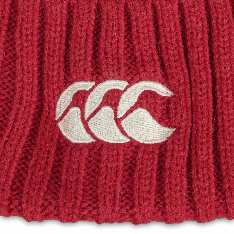 LIONS FLEECE BEANIE HAT RED