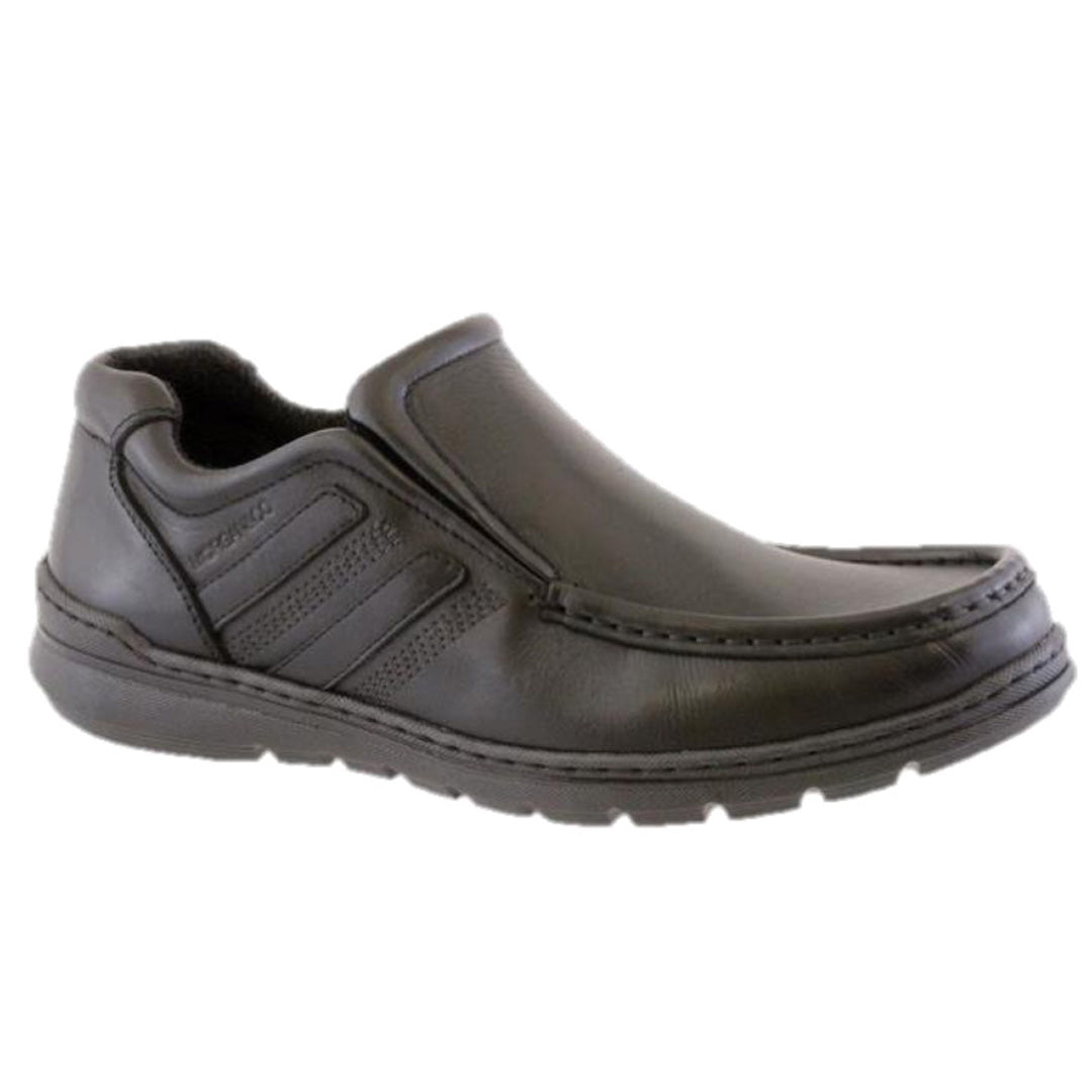 BLACK LEATHER SHOE MGN0774