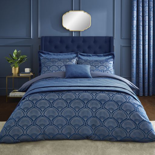 CATHERINE LANSFIELD ART DECO PEARL DUVET SET
