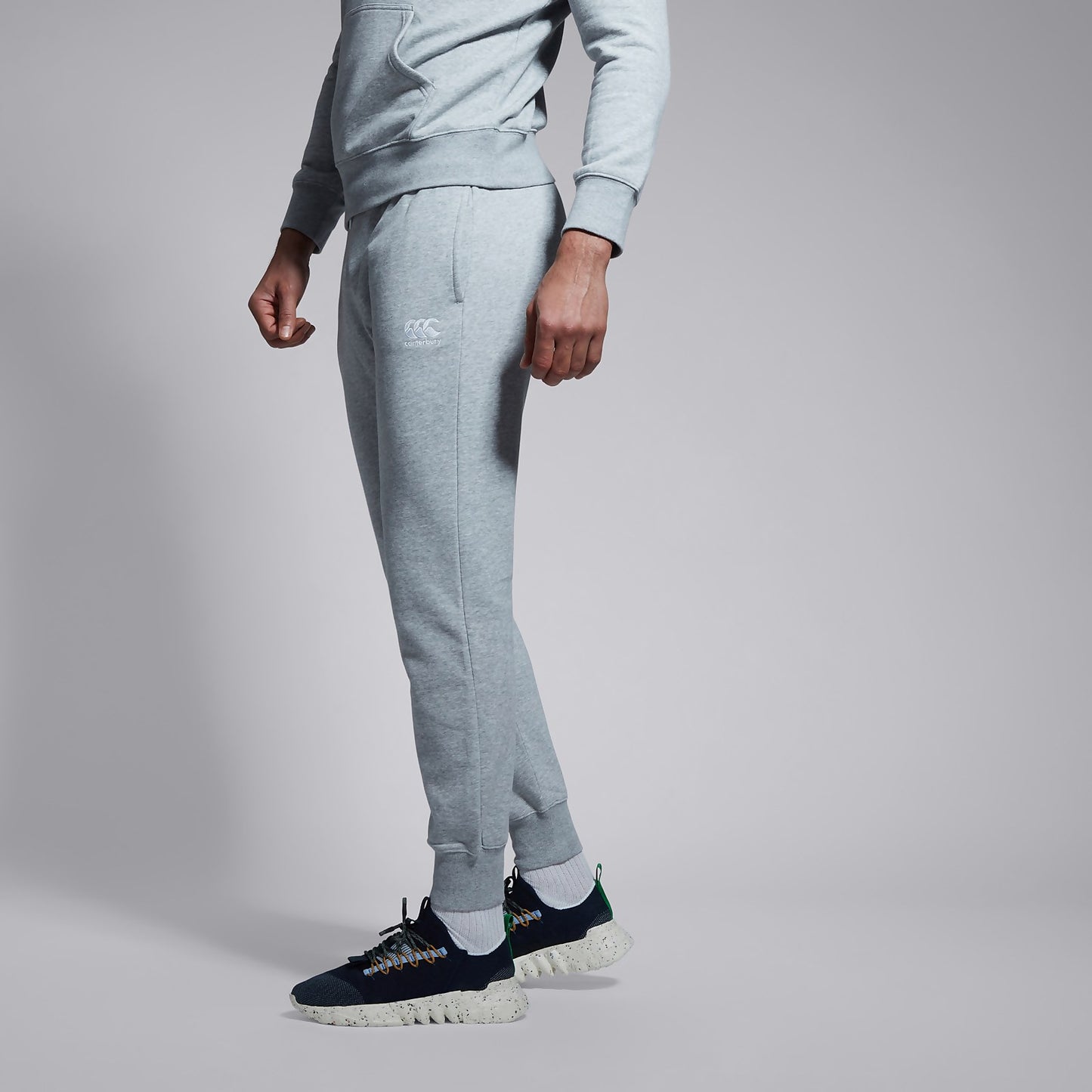 CANTERBURY TAPERED FLEECE CUFF CLASSIC GREY