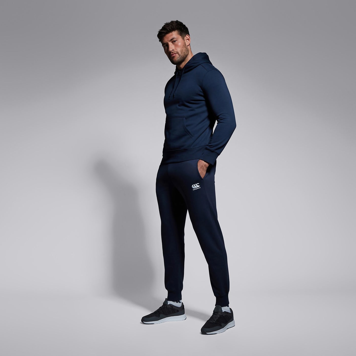 CANTERBURYTAPERED FLEECE CUFFPANT NAVY