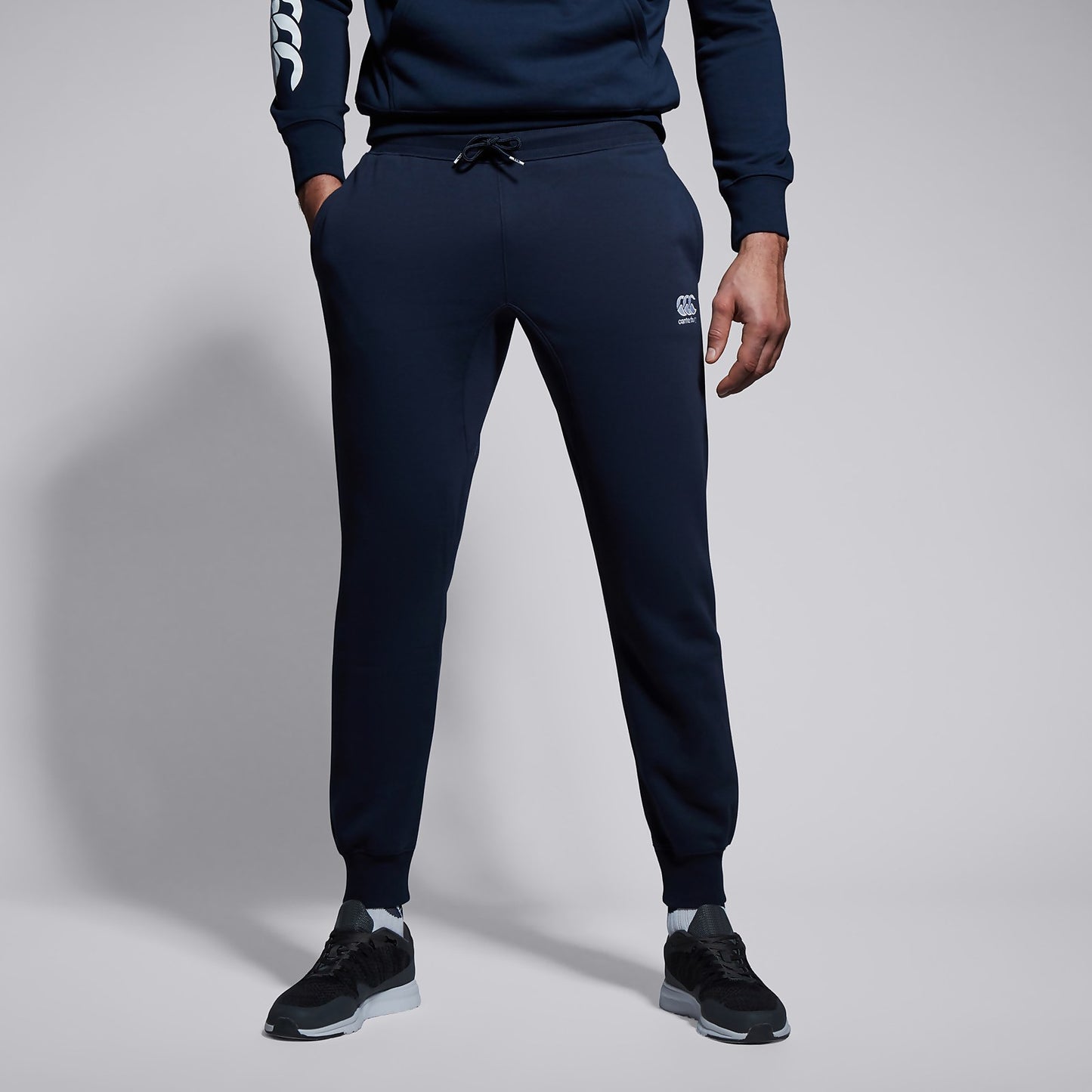 CANTERBURYTAPERED FLEECE CUFFPANT NAVY