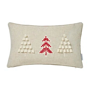 TUFTED CHRISTMAS TREE CUSHION 30X50CM