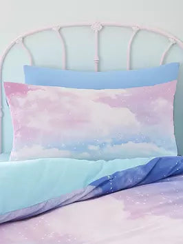 CATHERINE LANSFIELD KIDS DUVET SET OMBRE RAINBOW CLOUD