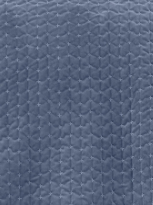 ATTICA VELVET BLUE BEDSPREAD 240X260