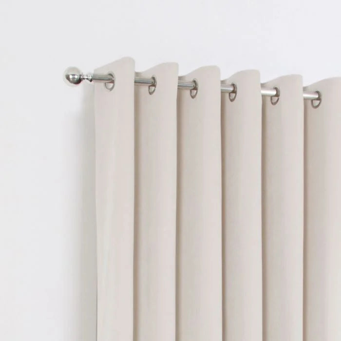 AROSA PARCHMENT EYELET CURTAINS 90"X90"