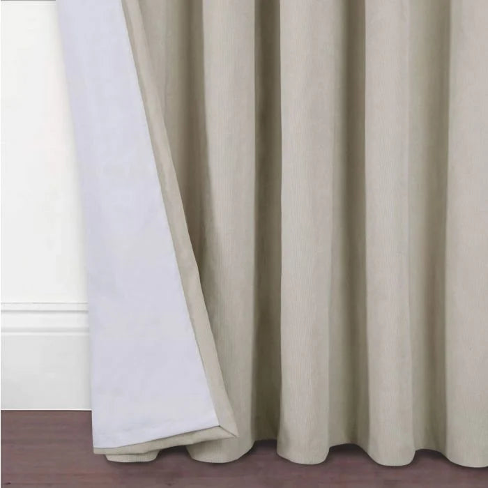 AROSA PARCHMENT EYELET CURTAINS 90"X90"