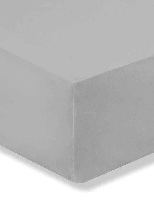 BIANCA EGYPTIAN COTTON FITTED SHEET SILVER