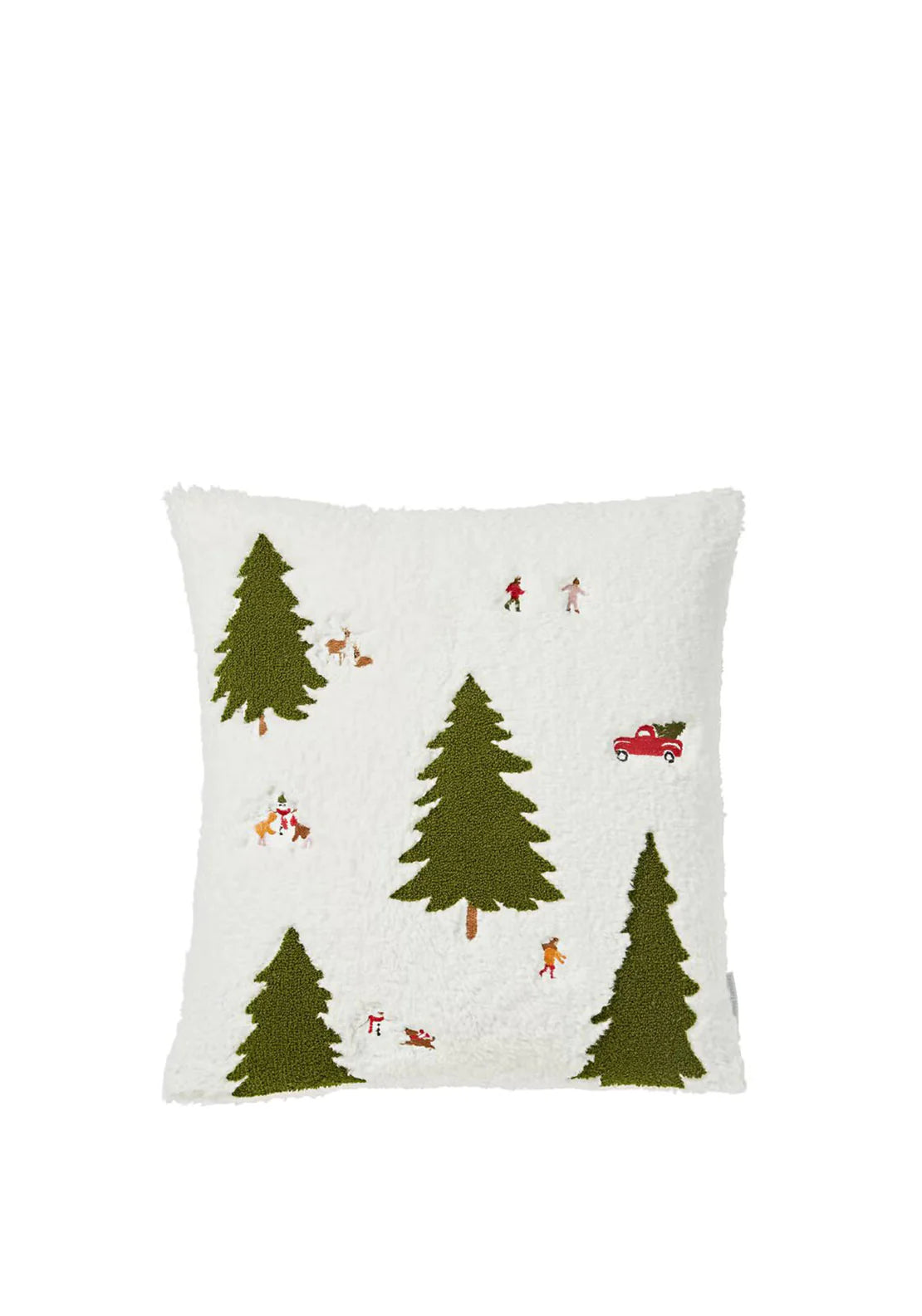 COSY BOUCLE CHRISTMAS TREE CUSHION