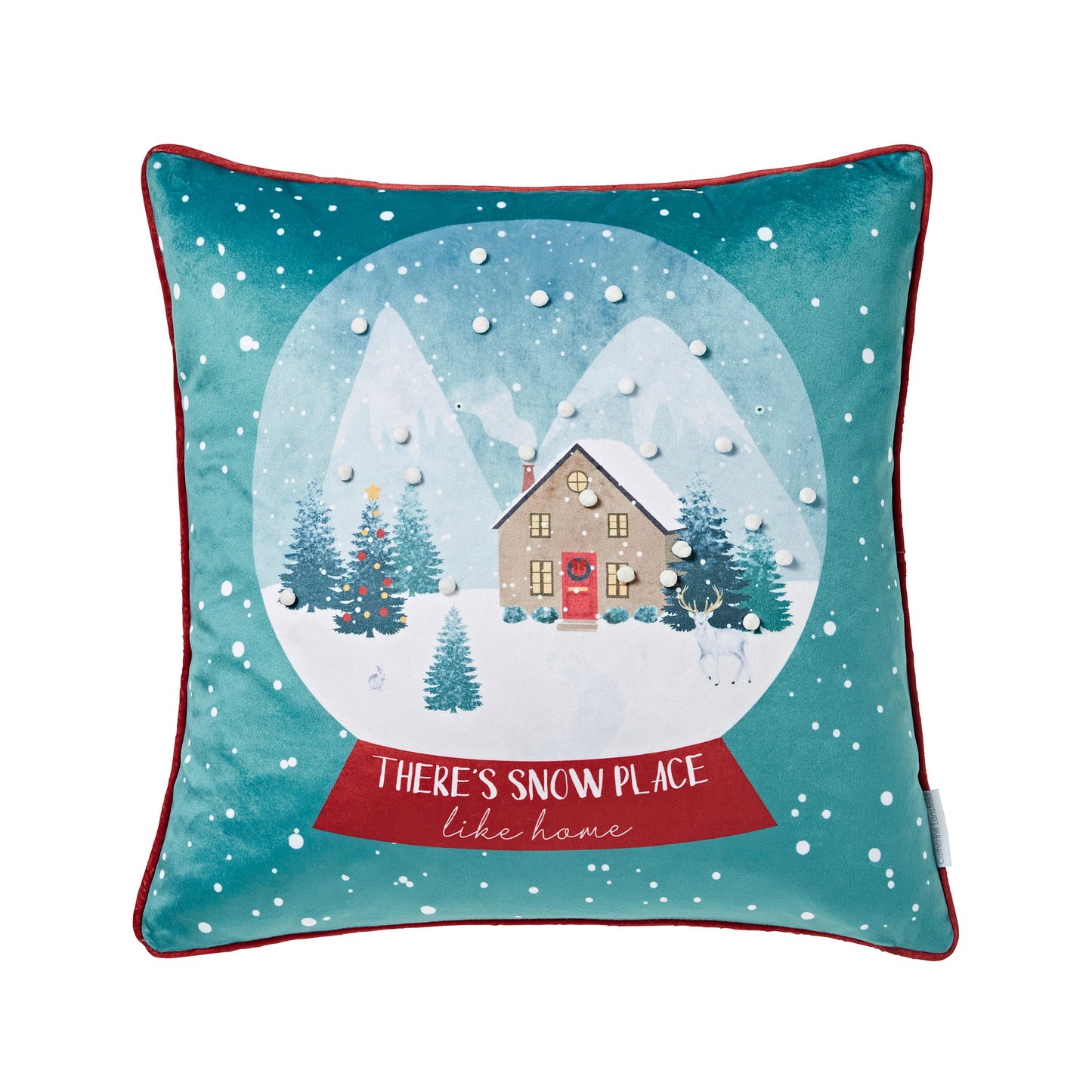 SNOW PLACE LIKE HOME CUSHION 45X45CM