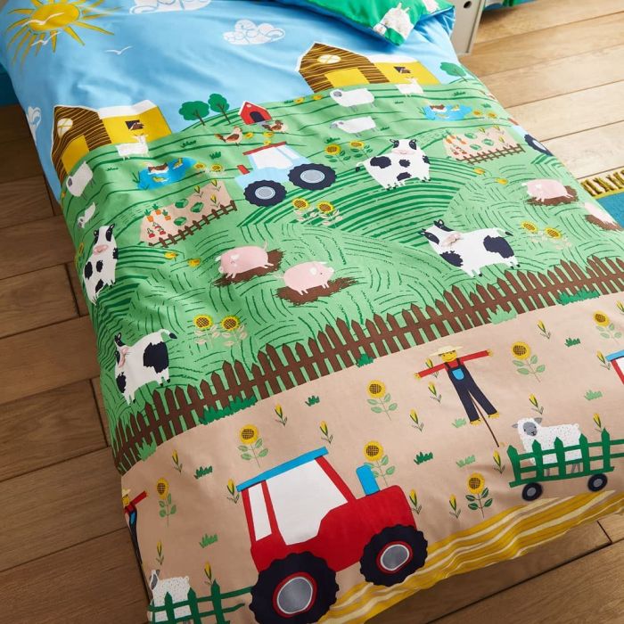 CATHERINE LANSFIELD FARMYARD ANIMALS DUVET SET