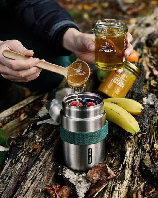 Black+Blum Food Flask - Steel/Olive