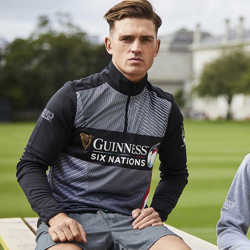 1/4 ZIP 6 NATIONS SWEAT-TOP