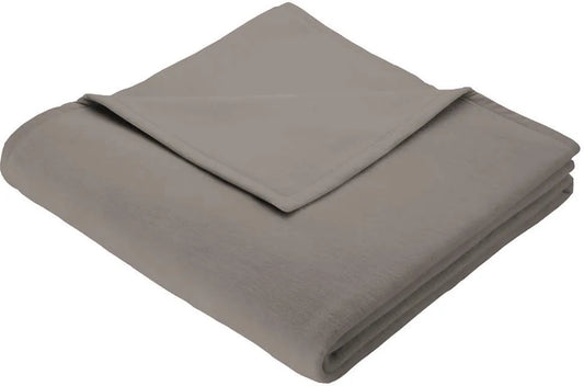 BIDERLACK COTTON RICH PLAIN TAUPE THROW