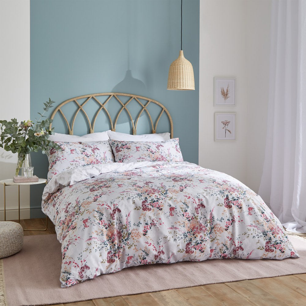 CATHERINE LANSFIELD DRIED FLOWERS GREY DUVET SET