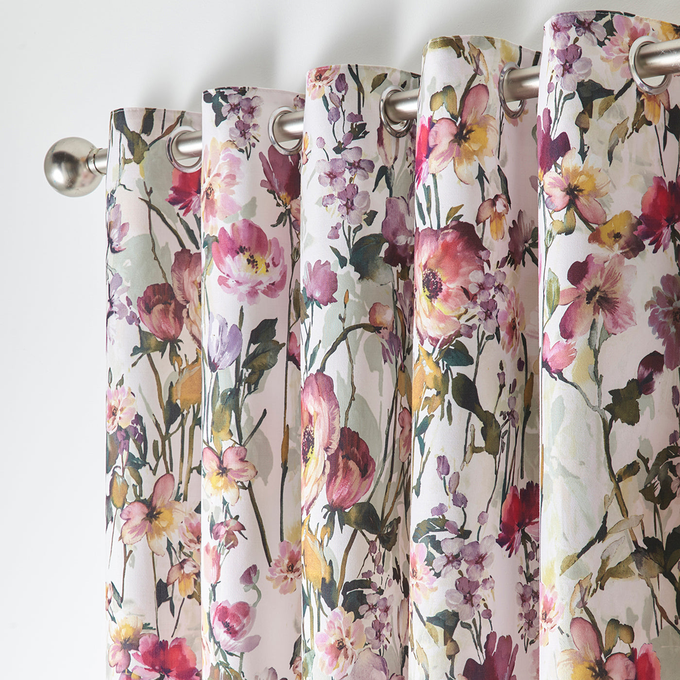 STUDIO G BOUQUET LINED EYELET CURTAINS