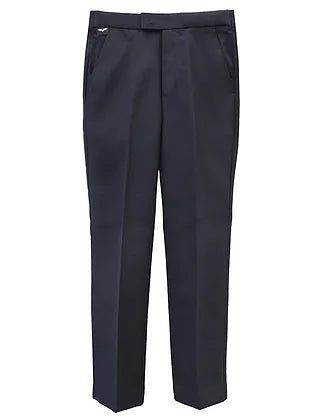BOYS ELASTIC WAIST TROUSERS NAVY