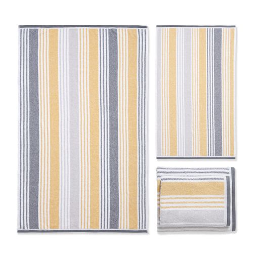 KELSO STRIPE TOWEL OCHRE
