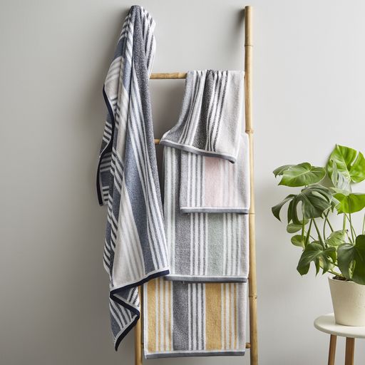 KELSO STRIPE TOWEL OCHRE